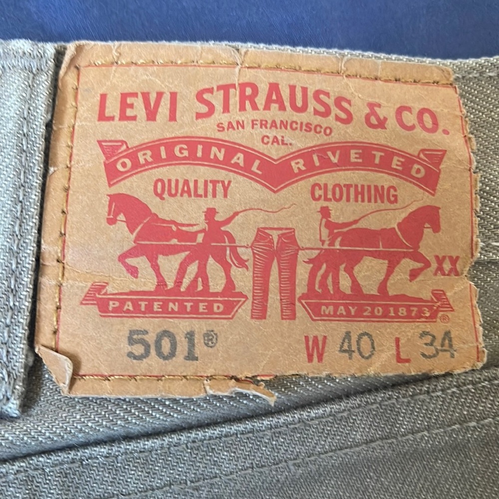 Here are a pair of Levi’s 501 jeans.